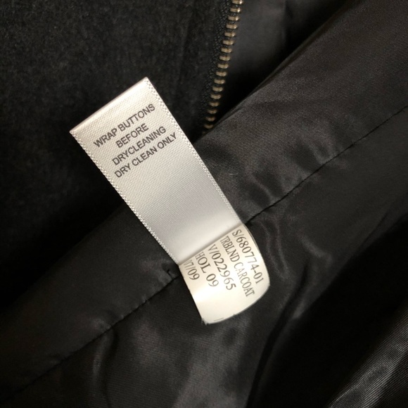 EUC Banana Republic Charcoal Wool Blend Coat - Picture 6 of 7